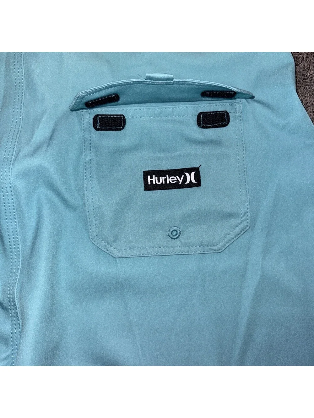Hurley Boys XL Fits Adult Small 4-Way Stretch Hybrid Shorts Mint Candy New